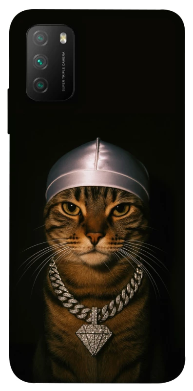 Чохол на Xiaomi Poco M3 Cat in Bling фото 1 з 1