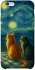 Чехол на Apple iPhone 6/6s plus (5.5") Cats under the stars фото 1 из 1