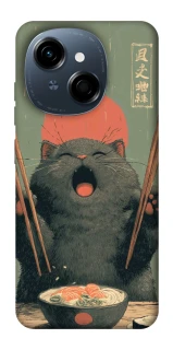 Чехол на TECNO Spark Go 1 Hungry Cat фото 1 из 1