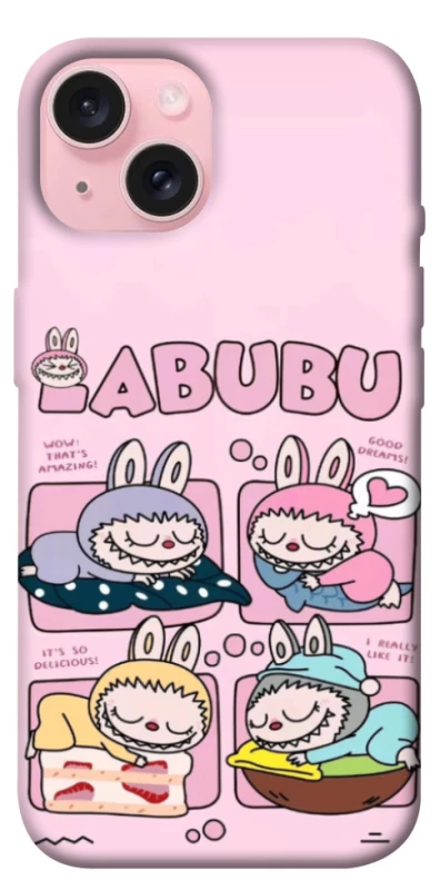 Чохол на Apple iPhone 15 (6.1") Labubu Dreams Collage фото 1 з 1
