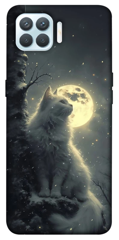 Чохол на Oppo F17 Pro Кіт під місяцем фото 1 з 1