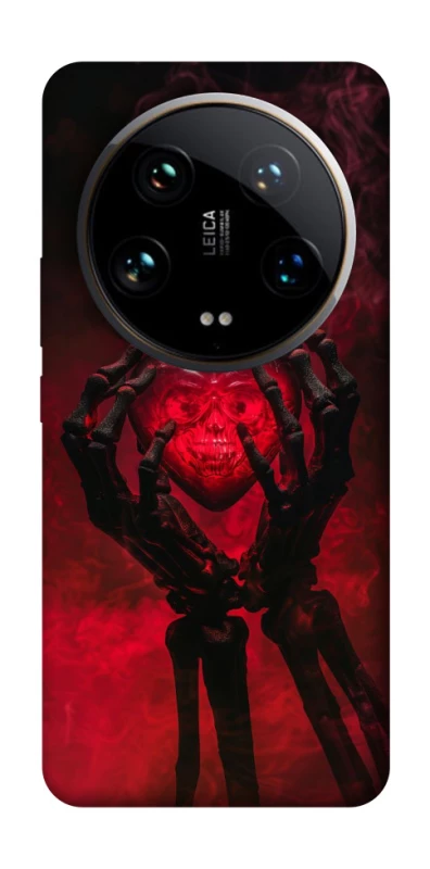 Чехол на Xiaomi 14 Ultra Heart in the hands of a skeleton фото 1 из 1