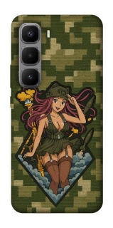 Чохол на Infinix Hot 60 Pro+ Military Waifu фото 1 з 1