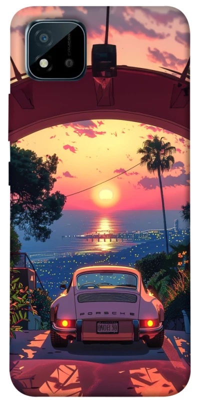 Чехол на Realme C11 (2021) Porsche at sunset фото 1 из 1