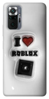 Чохол на Xiaomi Redmi Note 10 Pro I love Roblox фото 1 з 1
