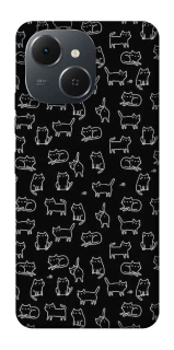 Чехол на TECNO Spark 40C Black Cats фото 1 из 1