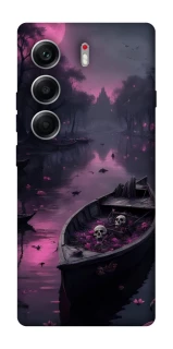 Чехол на Tecno Camon 40 Boat and flamingo фото 1 из 1