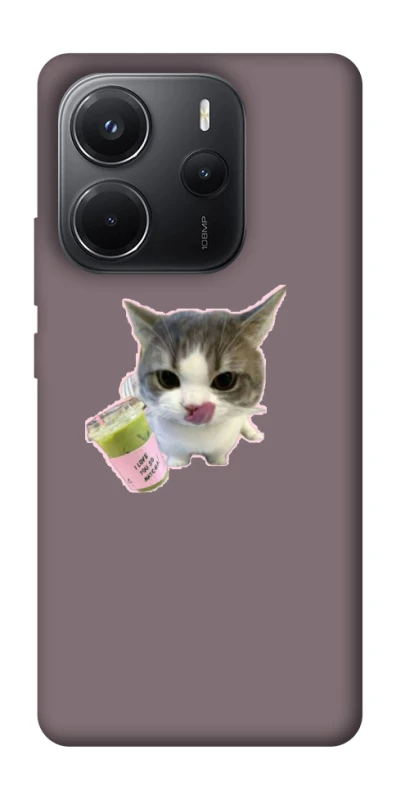 Чохол на Xiaomi Redmi Note 14 4G (Int. version) cat matcha фото 1 з 1