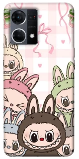 Чехол на Oppo Reno 7 4G All Labubu 2 фото 1 из 1