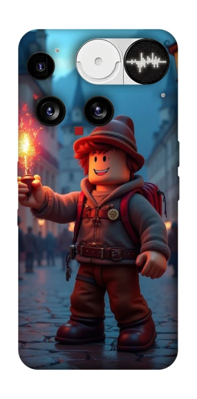 Чохол на Nothing Phone (3) Roblox Fire Logo Blue Flames фото 1 з 1