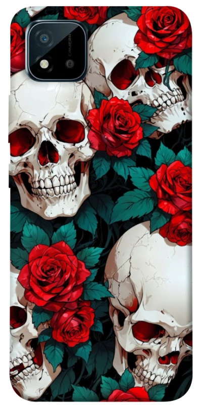 Чохол на Realme C11 (2021) skull and rose фото 1 з 1