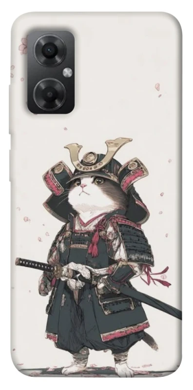 Чехол на Xiaomi Redmi Note 11R Samurai Cat Warrior фото 1 из 1