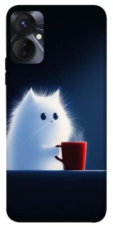 Чехол на TECNO Spark 9 Pro Чехол кот с кофе фото 1 из 1