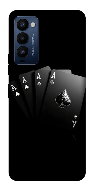 Чехол на TECNO Camon 18 Pro Black Cards фото 1 из 1