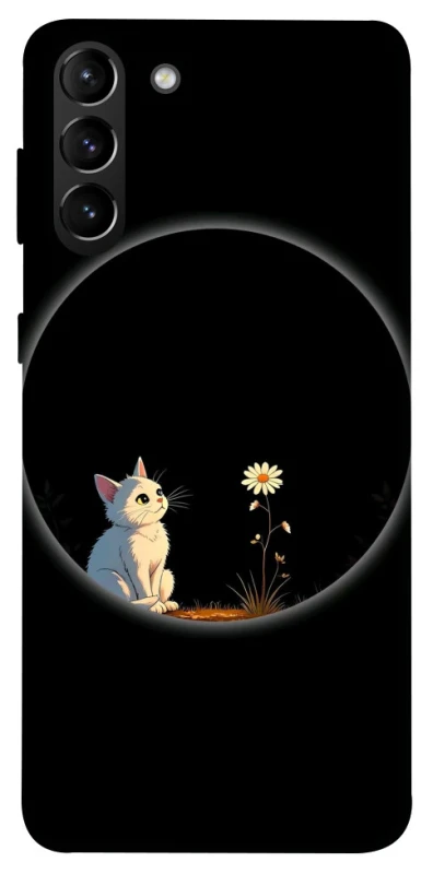 Чохол на Samsung Galaxy S21+ Cat and flower фото 1 з 1