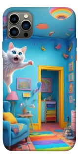 Чохол на Apple iPhone 12 Pro (6.1") crazy cat фото 1 з 1