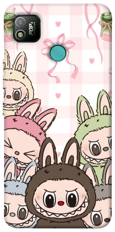 Чехол на TECNO POP 4 All Labubu 2 фото 1 из 1