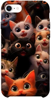 Чохол на Apple iPhone SE (2020) happy cats фото 1 з 1