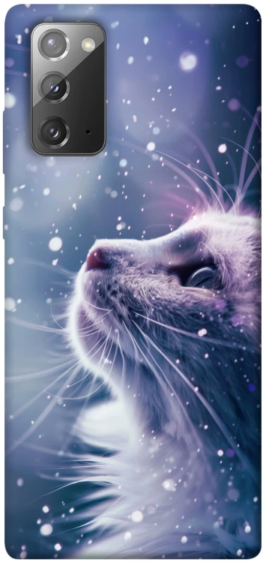 Чехол на Samsung Galaxy Note 20 Snow cat фото 1 из 1