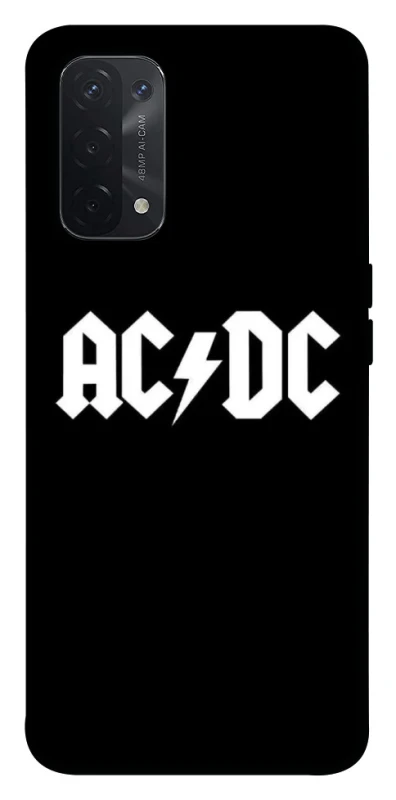 Чехол на Oppo A54 5G / A74 5G AC/DC logo фото 1 Чехол на Oppo A54 5G / A74 5G AC/DC logo фото 1 из 1