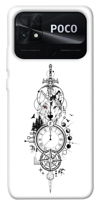 Чехол на Xiaomi Poco C40 Tattoo ver.8 фото 1 из 1