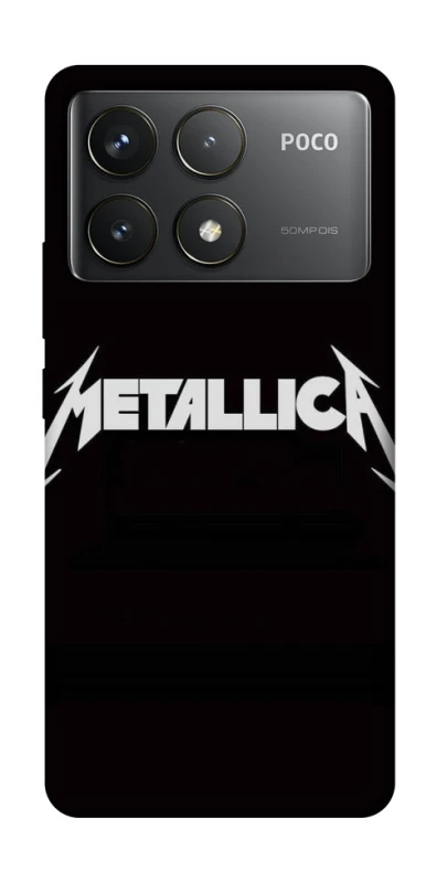 Чехол на Xiaomi Poco F6 Pro Metallica logo фото 1 Чехол на Xiaomi Poco F6 Pro Metallica logo фото 1 из 1