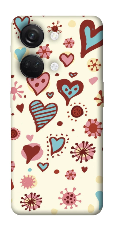 Чохол на OnePlus Nord 3 Pretty hearts фото 1 з 1