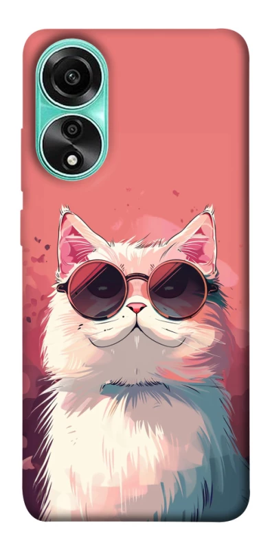 Чохол на Oppo A78 4G Сat with glasses фото 1 з 1