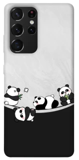 Чехол на Samsung Galaxy S21 Ultra Four pandas фото 1 из 1
