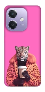 Чохол на Oppo A3X Леопард з кавою фото 1 з 1