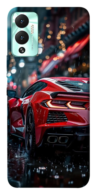 Чехол на Infinix Hot 12 Play Red sports car фото 1 из 1