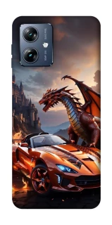 Чохол на Motorola Moto G54 Power Сar and dragon фото 1 з 1