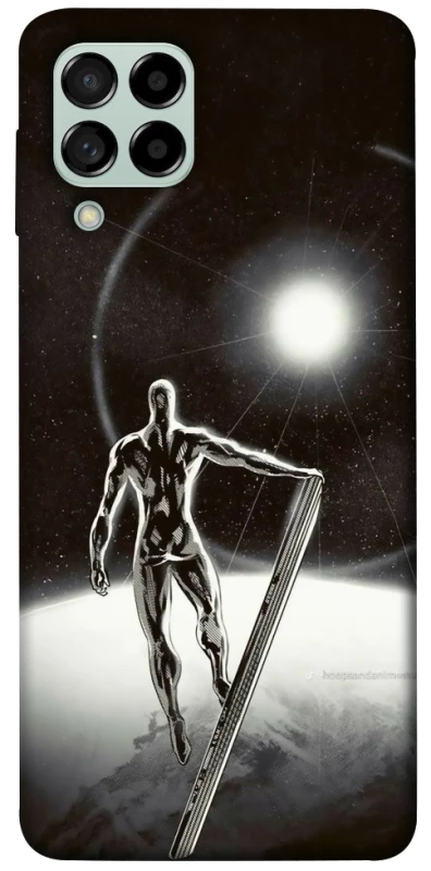 Чехол на Samsung Galaxy M53 5G Серебряный сёрфер фото 1 из 1