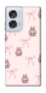 Чехол на Motorola Edge 50 Fusion Pink bows and Labubus фото 1 из 1
