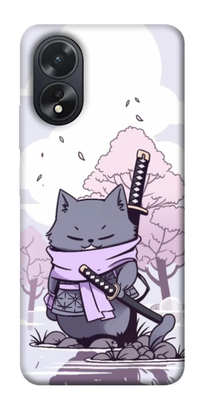 Чехол на Oppo A38 Samurai cat фото 1 из 1