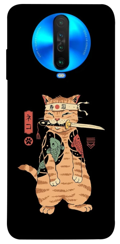 Чохол на Xiaomi Poco X2 Кіт-самурай фото 1 з 1