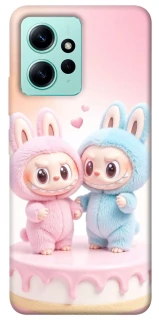 Чехол на Xiaomi Redmi Note 12 4G Labubu Twins фото 1 из 1