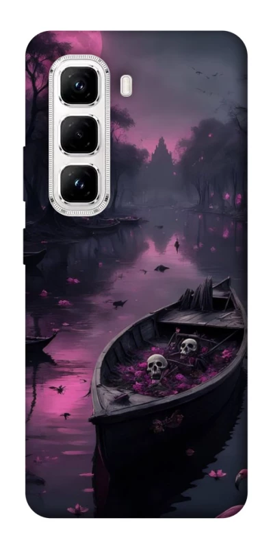 Чохол на Infinix Hot 50 Pro Boat and flamingo фото 1 з 1