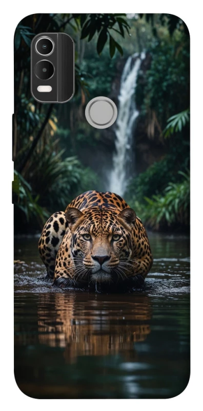 Чехол на Nokia C21 Plus Leopard in water фото 1 из 1