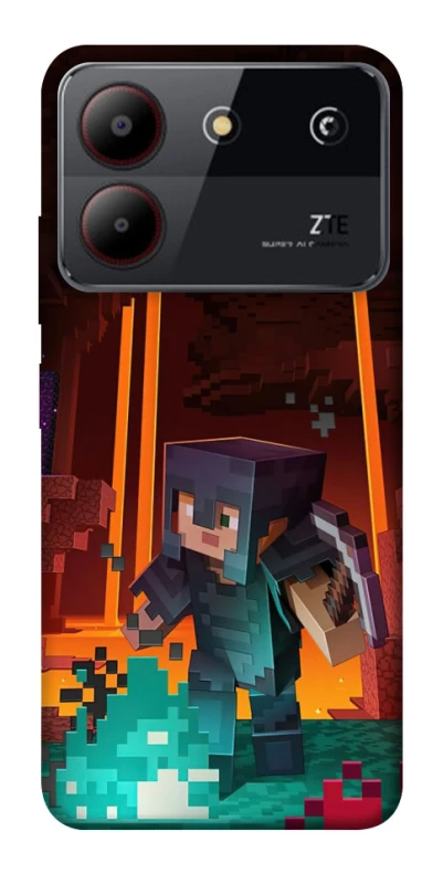 Чохол на ZTE Blade A54 4G Minecraft game adventure фото 1 з 1