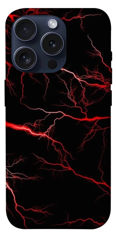 Чехол на Apple iPhone 15 Pro (6.1") Красная молния фото 1 из 1