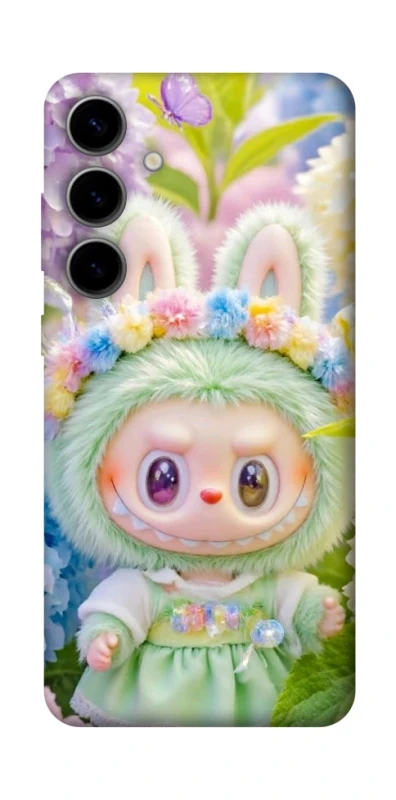 Чохол на Samsung Galaxy S25 Labubu & Flowers ver.2 фото 1 з 1