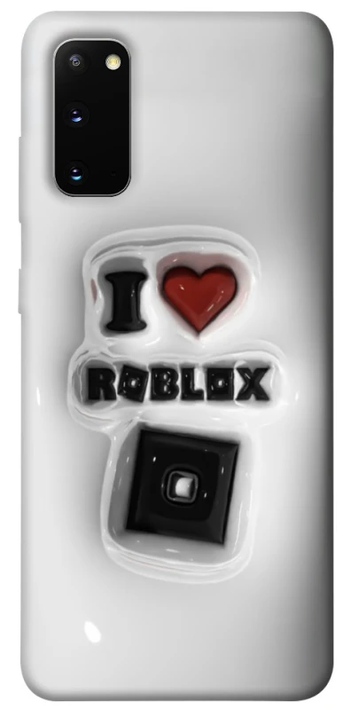 Чохол на Samsung Galaxy S20 I love Roblox фото 1 з 1