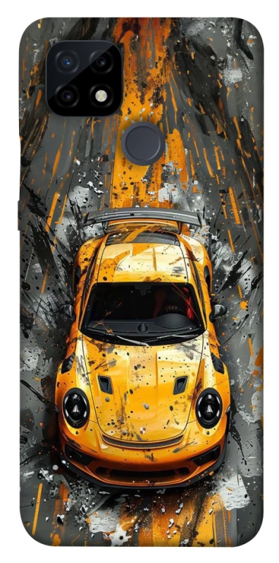 Чехол на Realme C21 Drawn Porsche фото 1 из 1