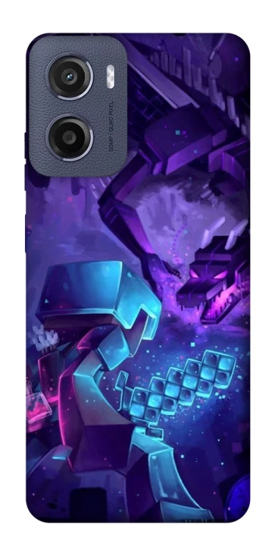 Чохол на Motorola Moto E15 Minecraft dragon фото 1 з 1