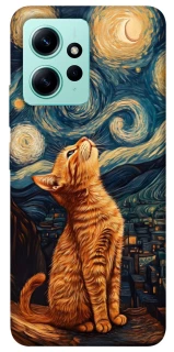 Чехол на Xiaomi Redmi Note 12 4G van gogh cat фото 1 из 1