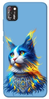 Чохол на TECNO POP 4 Pro Кіт патріот фото 1 з 1