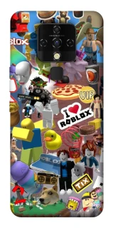 Чохол на TECNO Camon 16 SE Roblox collage ver.5 фото 1 з 1