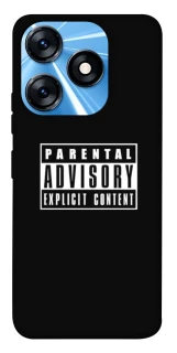Чохол на TECNO Spark 10 Parental Advisory Label фото 1 Чохол на TECNO Spark 10 Parental Advisory Label фото 1 з 1