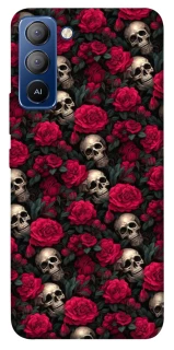 Чехол на TECNO Pop 5 LTE Черепа и розы фото 1 из 1